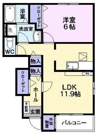 フォレストヴィラの物件間取画像